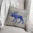 thumbnail image 3 of Creative Products Blue Moose Plaid 18 x 18 Spun Poly Pillow, 3 of 3