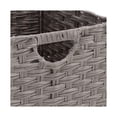 thumbnail image 6 of Seville Classics Foldable Handwoven Cube Storage Basket (2-Pack), Gray, 6 of 8