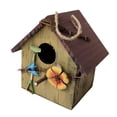 thumbnail image 4 of Casas de para Pájaros para Jardín Colgante Exterior Patio Casas Decorativas para Pájaros para Pájaros Pintada Al Amarillo shamjiam casas de aves, 4 of 6