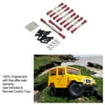 thumbnail image 4 of Baohd Metal Pull Rod Tie Rod Steering Link Rod Set For WPL 1/16 C14 C24 B24 RC Car Upgrade Accessories Gold, 4 of 6