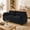 Black, variant on Aiho Modern Corduroy Sofa Couch – Deep Seat, Thick Double-Layer Cushions, Washable Cover, Armrest Pillows - Black