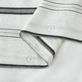 thumbnail image 6 of Chezmoi Collection 3-Piece Cotton Clip Jacquard Duvet Cover Set King, Boho Chic Tufted Pompom Striped Comforter Cover with Button Closure, Gray/White, 6 of 9