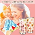 thumbnail image 4 of 20oz Aunt Tumbler With Straw and Lid, Best Aunt Ever Tumbler Coffee Mug, Auntie Cup Birthday Christmas Aunt Gifts From Niece and Nephew, 4 of 6