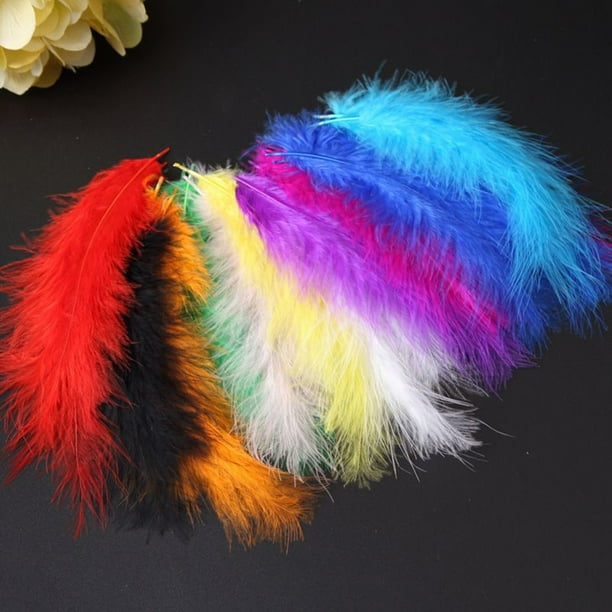 Plumas Manualidades Colores 300 Plumas De Colores Para Manualidades - Plumas Naturales De Pollo, 5-8 Cm, Para Sombreros, Disfraces, Decoración Plumas