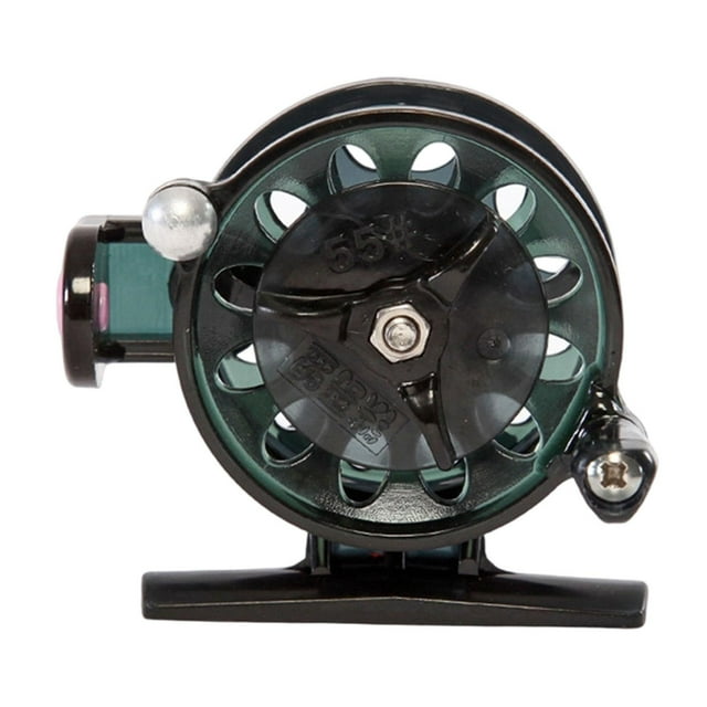 jinwen Moulinet de Pêche sur Glace Résistant au Froid Ultraléger Gauche Droite Poignée Interchangeable 6.5 cmx6 cmx2.5 cm