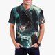 thumbnail image 1 of Fotbe Wave Ocean Animal Shark Camiseta Polo de Golf para Hombre con Estampado – Camisa Deportiva Transpirable con Cuello Abotonado-3X-Large, 1 of 6