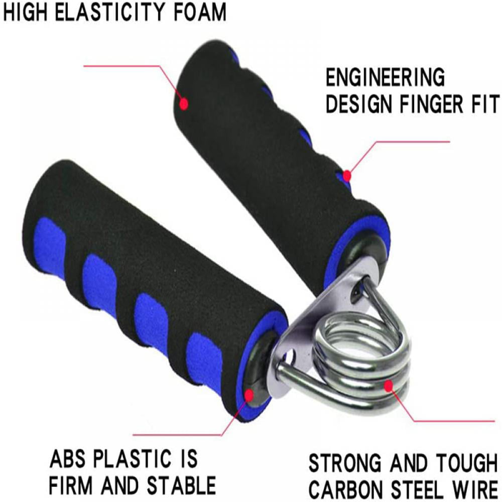 Heavy Duty Hand Grip Grippers Wrist Forearm Training Plastic Steel Exerciser Set 
