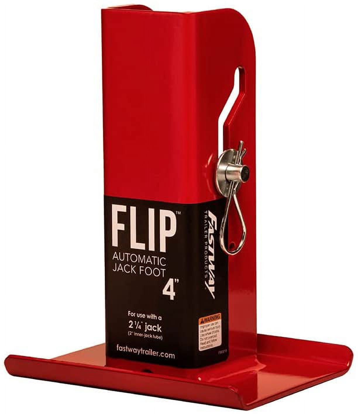 Southwest Wheel 5,000 lbs top Wind A-Frame Trailer Jack w/ 4" Flip Foot