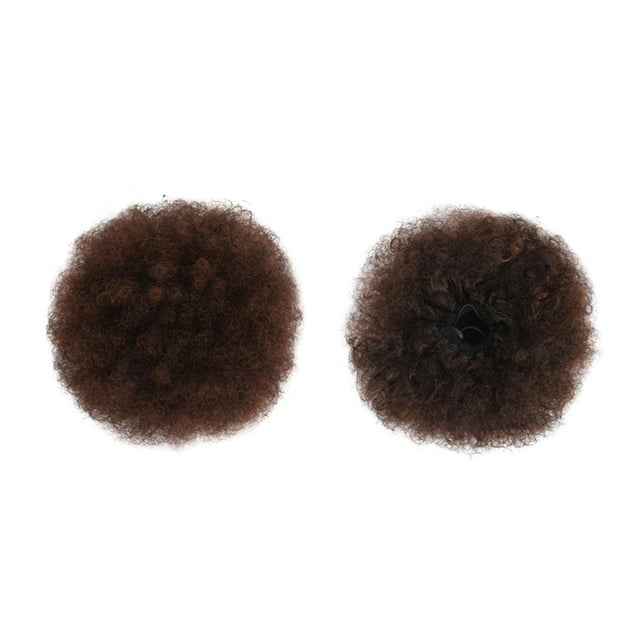 WIFKLSIIPG Extension de Queue de Cheval à Cordon pour Femmes Noires, Queue de Cheval Synthétique Mi-Courte à Manches Bouffantes pour Cheveux Naturels, Chignon de Queue de Cheval Bouclé à Cordon Crépus à Clipser