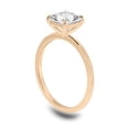 thumbnail image 4 of Cora Jewellery 2CT Princess Moissanite Solitaire Engagement Ring For Women, 10K Rose Gold, 4 of 5