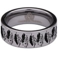 thumbnail image 2 of Feather Tungsten Carbide Ring, 2 of 9