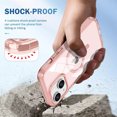 thumbnail image 3 of Allytechgroup iPhone 14 Plus Case with Screen Protector, Magnetic Back Cover Compatible with Magsafe Transparent Shockproof Drop Proof Phone Case for Apple iPhone 14 Plus, Pink, 3 of 8