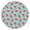 Tropical, variant on Round Tablecloth Ethereal Celestial Gothic Constellation Eclipse Style, Waterproof Vinyl Elastic Table Cover with Backing