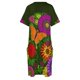 thumbnail image 4 of Hermoso vestido de bolsillo suelto con arte floral botánico, vestido de dama de honor para mujer, ropa de mujer, vestido de noche elegante y chic, 4 of 6