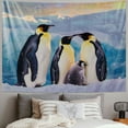 thumbnail image 2 of Orinice Penguins Snow Tapestry Wall Hanging Unique Style Graphic Tapestries Home Wall Decor Art for Living Room Bedroom Apartment Farmhouse Dorm 60x50inch, 2 of 6