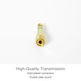 thumbnail image 5 of MEE audio Quarter Inch Stereo Audio Adapter, 3.5mm (1/8") Female to 6.3mm (1/4") Male Converter (3 Pack), 5 of 6