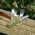 thumbnail image 6 of Fork, Spoon & Bottle Opener, Multifunctional Kit for Outdoor Adventures Stainless Steel Camping Cutlery Set Bienvenido, 6 of 8