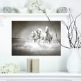 thumbnail image 1 of Horses Running Through Water - Oversized Animal Wall Art, 1 of 3