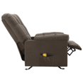 thumbnail image 3 of vidaXL Fauteuil Inclinable de Massage en Tissu Brun, 3 of 5