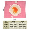 thumbnail image 5 of YFYANG Anti-Pilling Ultra-Soft Micro Fleece Cover Blanket for Bed Sofa, Pink Love Eggs Throw Blanket for All Seasons, 50"x40", 5 of 9