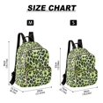 thumbnail image 2 of FORMRS Mini Backpack Purse for Women Quilted Travel Daypack Casual Shoulder Bag, Green Floral Leopard Pattern, 2 of 7