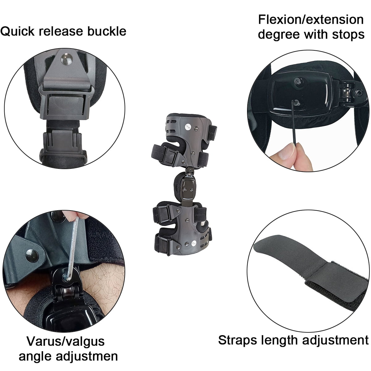 Orthomen Unloader Knee Brace for Osteoarthritis & Preventive Protection from Knee Joint Pain - (Lateral/Outside-Right)
