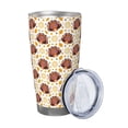 thumbnail image 2 of Rateoe Fall Turkey Printed Car Guy Gifts for Men Women Tumbler - 20oz/590ml Double Wall Vacuum Insulated Stainless Steel Travel Tumbler Cups with Lid & Straw-Straw Two-piece Set, 2 of 8