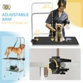thumbnail image 4 of PawHut Table de Toilettage pour Chien, Table de Toilettage pour Animal de Compagnie avec Bras Ajustable, Noir, 4 of 10