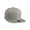 Gray, variant on Cotton Twill Flat Bill 6 Panel Mid Profile Snapback Hat, Gray