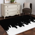 thumbnail image 4 of Black Painting Washable Area Rugs 2.7'x5', Abstract Art Black Painting Low Pile Throw Living Room Rug Non-Slip Sturdy Edge Binding Carpet for Indoor Entryway Bedside Kitchen, 4 of 9