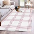 thumbnail image 2 of Red Buffalo Plaid Kitchen Runner Rug 2.7x5 Washable Runners for Hallway Non Slip Farmhouse Checkered Watercolor Large Area Rug Indoor Floor Carpet for Bathroom Laundry Entryway Bedroom Living Room, 2 of 9