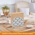 thumbnail image 5 of Napkin Holder Table Napkin Holder Kitchen Napkin Holder Acrylic Napkin Holder Restaurant Napkin Holder Fashionable and Durable White Flowers Pattern, 5 of 8
