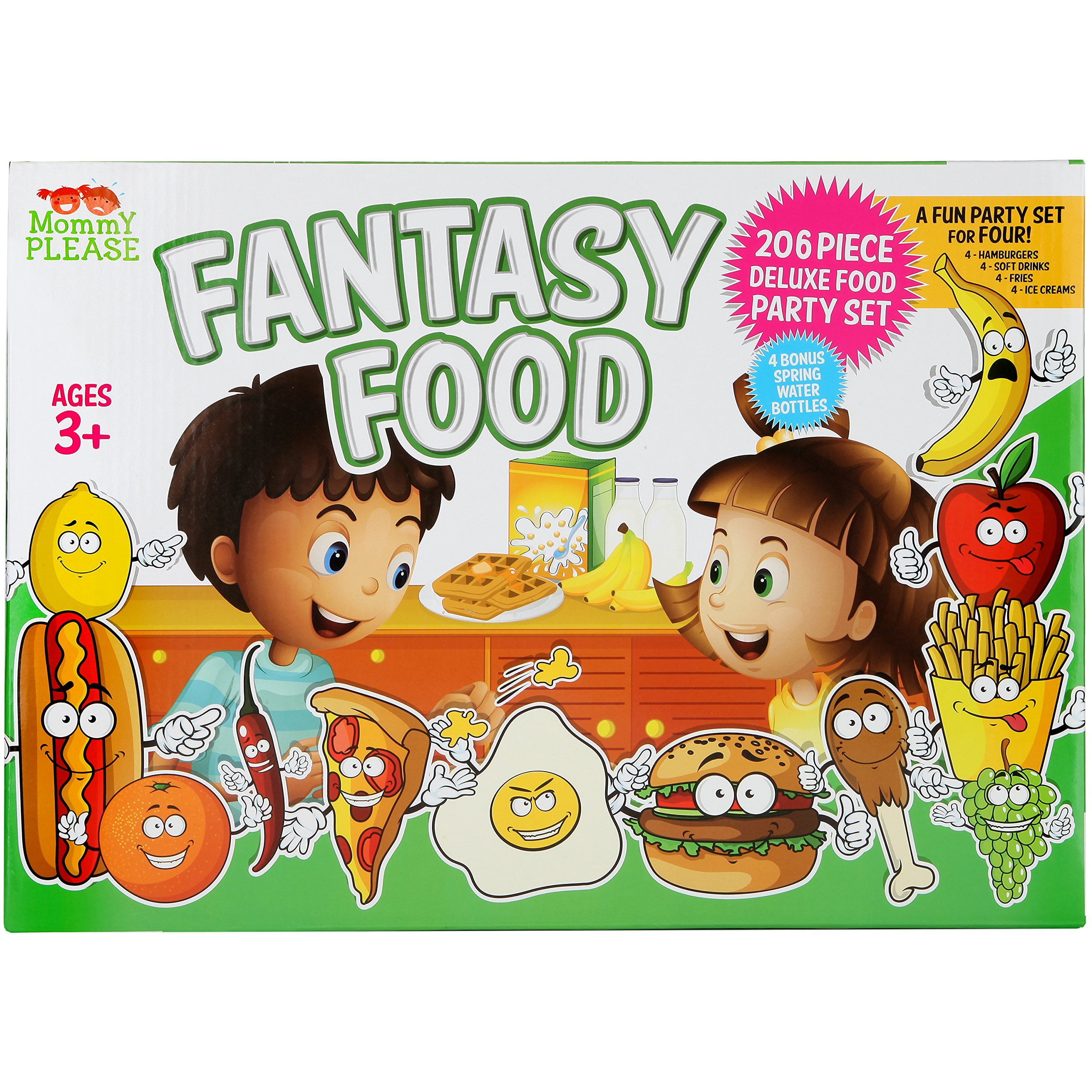 Play Food Set for Kids Huge 202 Piece Pretend Food Toys for Kitchen Sets Mommy 