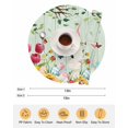 thumbnail image 6 of 15 Inch Round Placemats Set of 6, Easter Non Slip Heat Insulation PP Table Mats, Spring Watercolor Bunny Eggs Tulip Wooden Grain Teal Washable Place Mats for Kitchen Dining Party Table Decor, 6 of 7