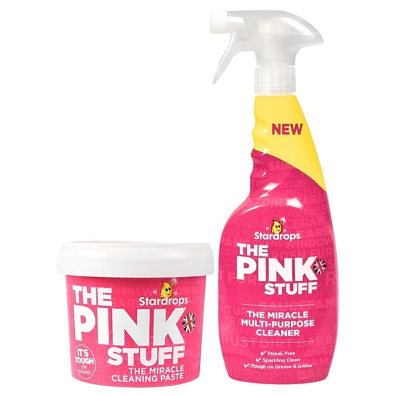 Stardrops The Pink Stuff - The Miracle Cleaning Paste And Multi-Purpose Spray 2 Pack Bundle