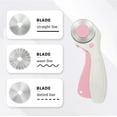 thumbnail image 2 of Pink Professional wing Scissors t: Big and Small Scissors, Rotary Cutter with 3pcs Extra Blades for Cutting Fabric, 2 of 4