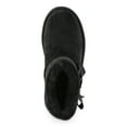 thumbnail image 4 of Pawz Little & Big Girls Faux Suede Shearling Bow Boots, 4 of 5