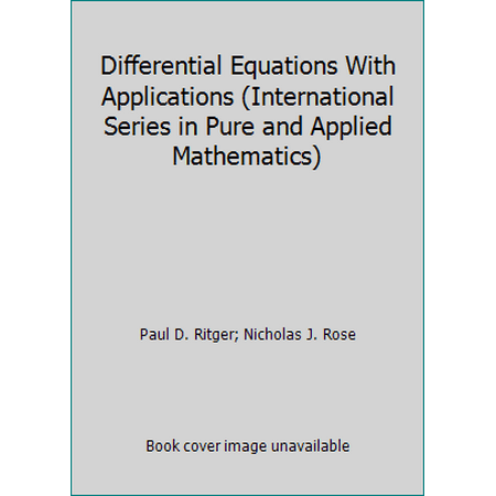 Differential Equations with Applications, Used [Hardcover]