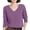 128#Purple, variant on Women's Soft V Neck Long Sleeve Sweater Fall Casual Regular Fit, Basic Knit Pullover Top Ginger L