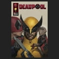 thumbnail image 2 of Junior's Marvel: Deadpool & Wolverine Kissing Poster Festival Muscle Graphic T-Shirt, 2 of 4