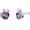 02-Feb-Amethyst, variant on September Sapphire Heart Birthstone Stud Cat Earrings 925 Sterling Silver Cat Jewelry Blue Birthstone Gifts for Daughter Women