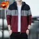 thumbnail image 3 of Suéter con cremallera para hombre, nuevo, abrigos gruesos, jerséis, top de cachemira, ropa de calle, cárdigan de punto para hombre, estilo coreano, vintage, barato, abierto, 3 of 5