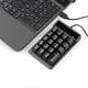 thumbnail image 3 of USB Wired Numeric Keypad Mechanical Feel Number Pad Keyboard 19 Keys Water-proof for Laptop Desktop PC Notebook Black, 3 of 5