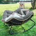 thumbnail image 7 of Outdoor Rocking Chair Cushions 6.3" Thick, Waterproof Papasan Chair Cushion, Fade-Resistant Patio Egg Lounge Chair Cushions for Indoor Outdoor Garden, Porch, Balcony, 7 of 7