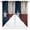 Blue Red White, variant on Swag Curtains Valances for Windows, Navy Blue Christmas Snowman Short Kitchen Window Curtains Over Sink, Winter Snowflakes Cafe Curtains Panel Set Of 2,Rod Pocket, 36 Inches Length