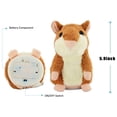 thumbnail image 2 of Triani Talking Hamster Repeats What You Say Pet Talking Hamster Toy Mouse Interactive Stuffed Plush Animal Electronic Pet Chat Mouse Buddy for Toddlers(Brown), 2 of 7