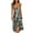 Green Womens Summer Dress, variant on USSUMA Sun Dresses Women Summer Casual Short Sleeve Spaghetti Strap Bowknot Slit Flowy Long Maxi Sundresses for Women Floral Print Plus Size Dress for Women V Neck Graduation Dress