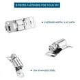 304 Stainless Steel 3.5M Hose Clamp Strap with 8 Fasteners Worm Clamp