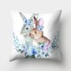 thumbnail image 1 of Funda de cojín para decoración del hogar de piel de melocotón con corona de acuarela de conejito de Pascua Wmkox79yii hfskjfh72, 1 of 2