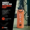 thumbnail image 4 of ONIX Pickleball Accessory Stainless Steel Insulated Sweat Proof Dishwasher Safe Double Wall 40 oz. Water Bottle — Orange, 4 of 6